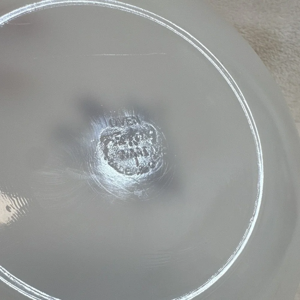 Fire-King Canada Goose Milk Glass Dinner Plate White 9 inch